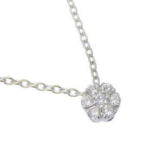 Ponte Vecchio flour Necklace 7P diamond K18 white gold/diamond flour 1.9g ...